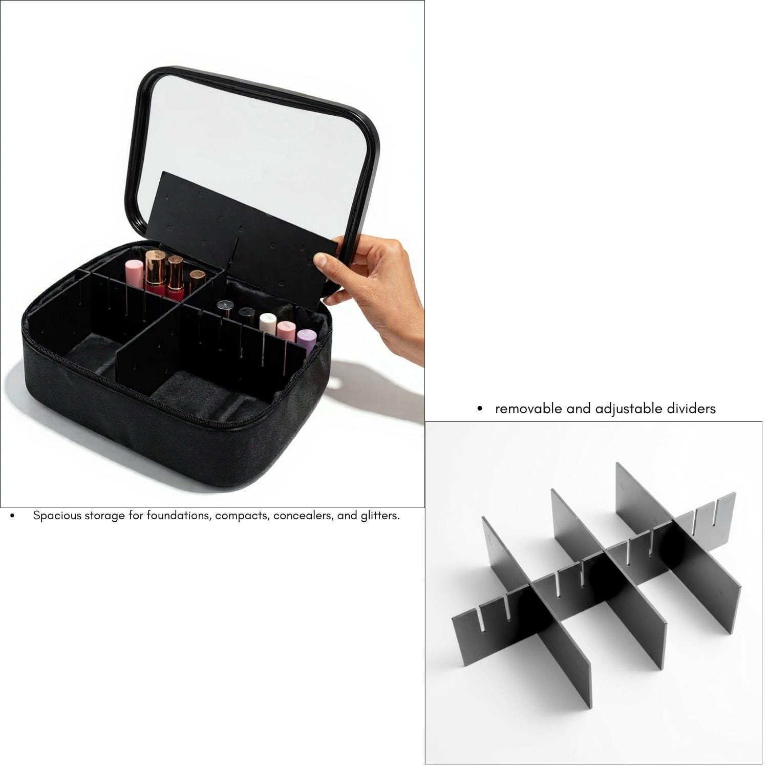 DETACHABLE ACRYLIC ORGANIZER 24*33*10 CMS