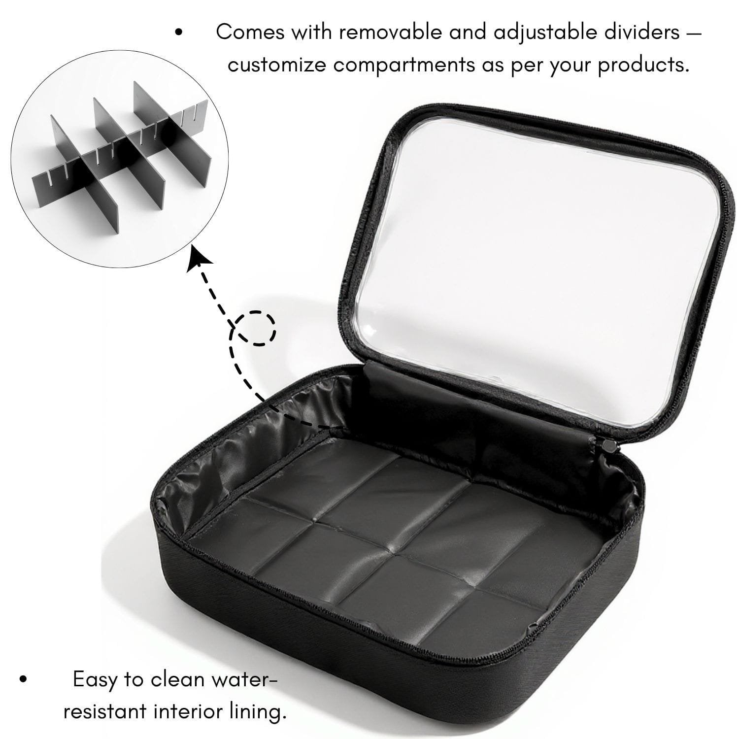 DETACHABLE ACRYLIC ORGANIZER 24*33*10 CMS