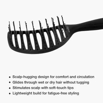 IKONIC EBONY COLLECTION VENT PADDLE BRUSH