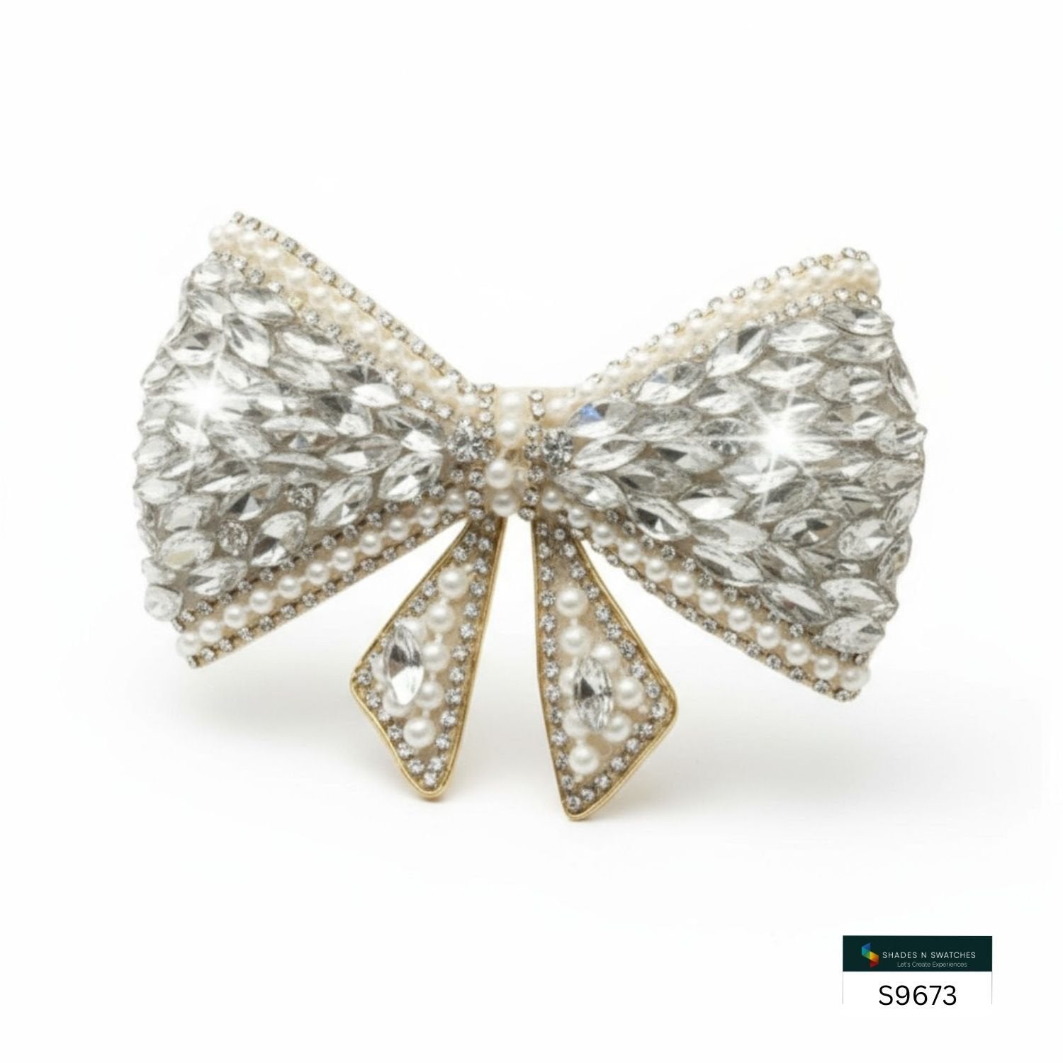 CRYSTAL HAIR BOW 5451