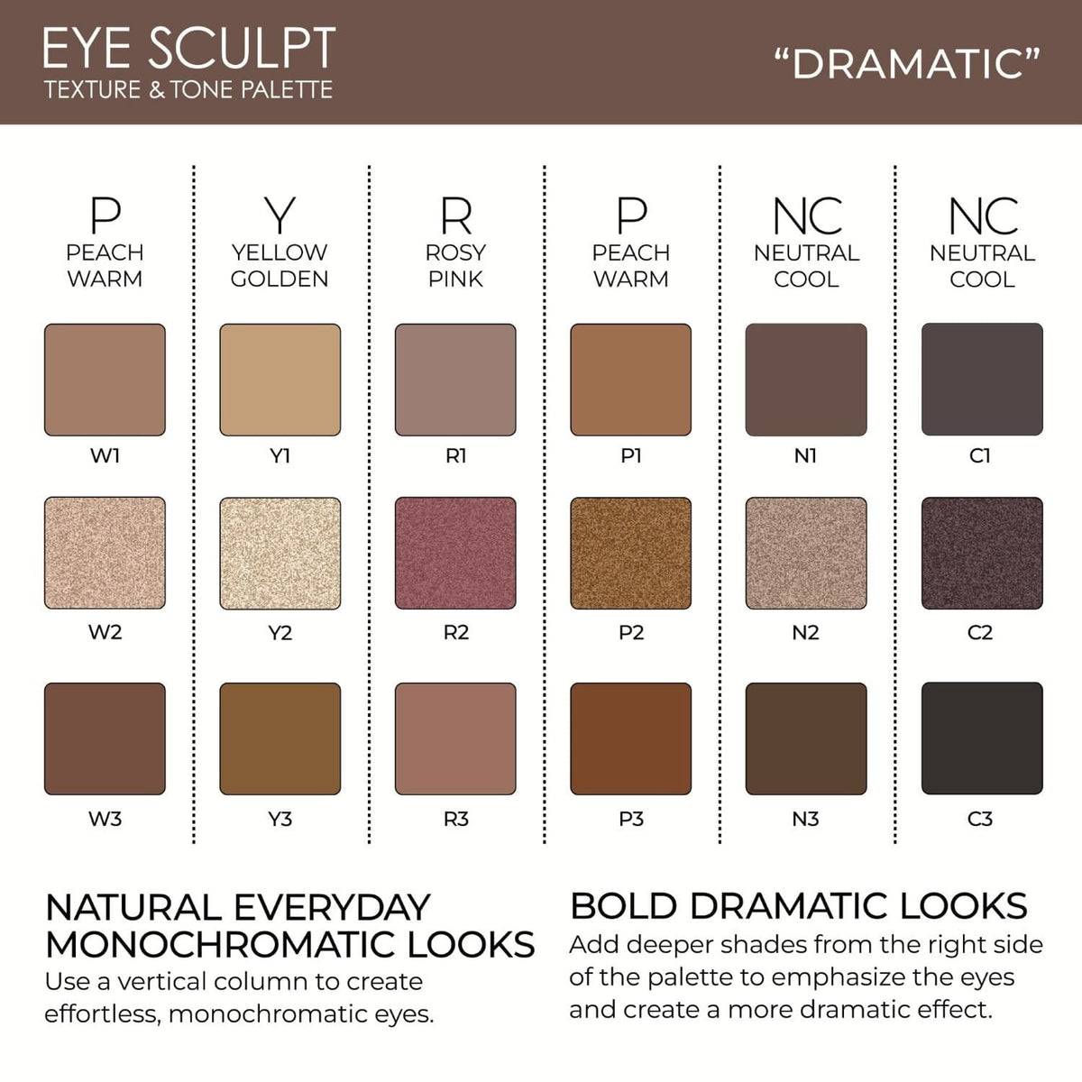 NATASHA DENONA EYE SCULPT TEXTURE & TONE PALETTE - DRAMATIC