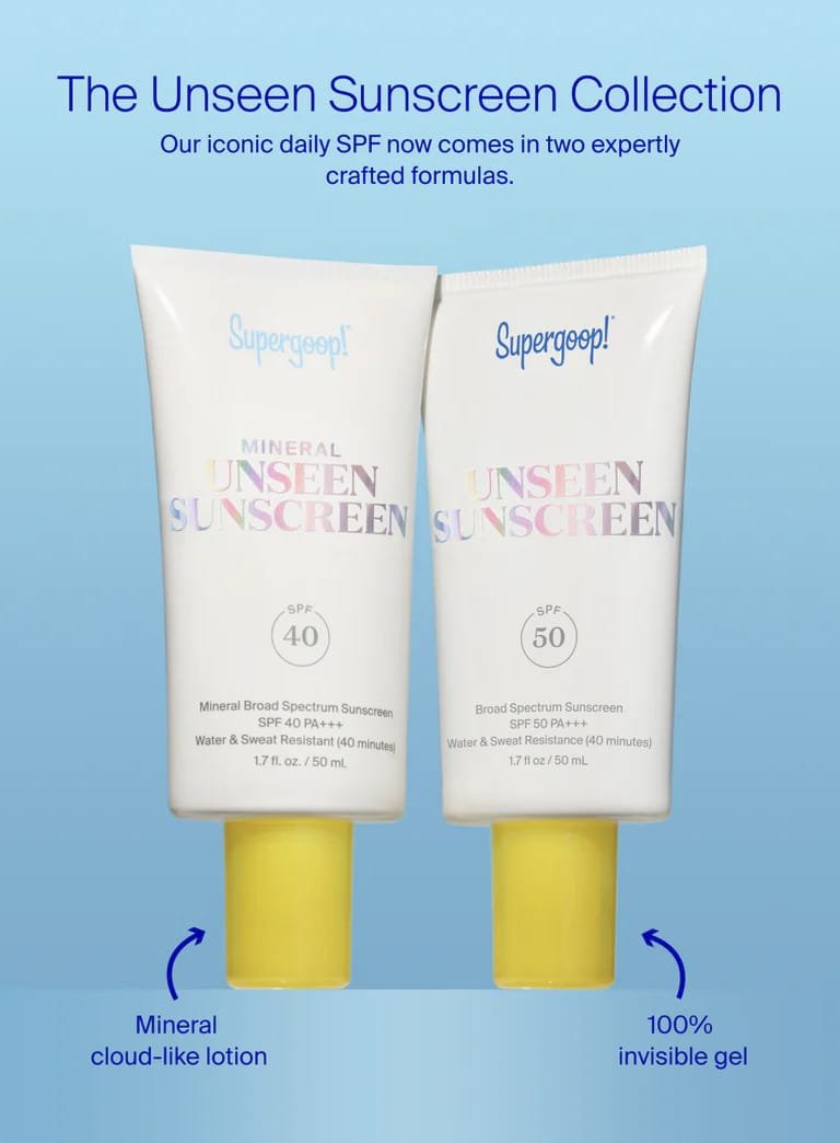 SUPERGOOP UNSEEN SUNSCREEN SPF 40 50ML