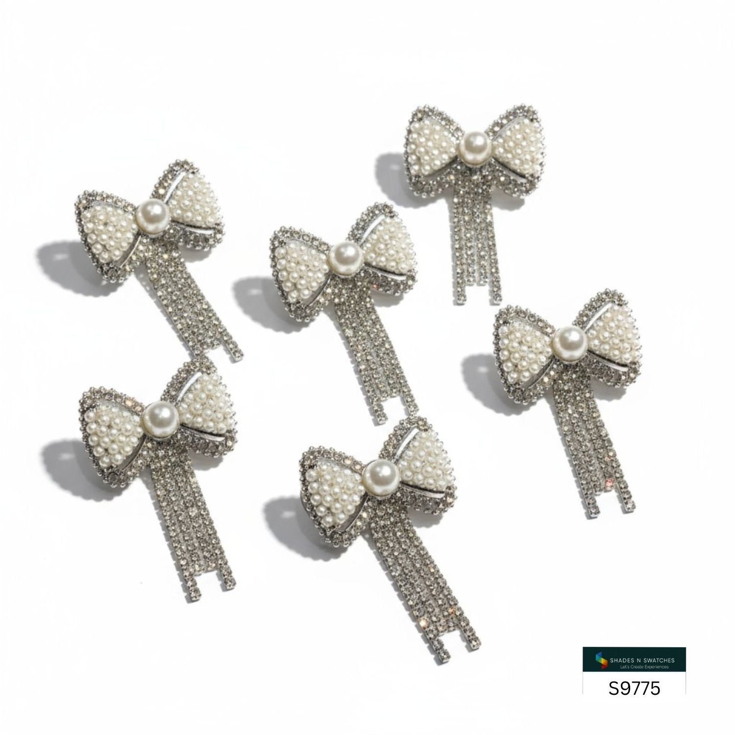 HM 6 PCS MINI HAIR BOW WITH CLIP
