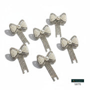 HM 6 PCS MINI HAIR BOW WITH CLIP