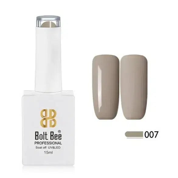 BOLT BEE GEL NAIL POLISH PASTEL SERIES 15ML GREY NUDES