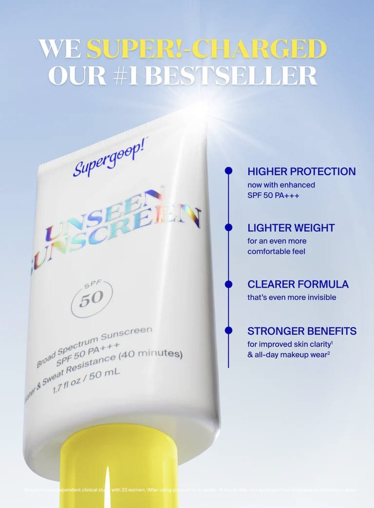 SUPERGOOP UNSEEN SUNSCREEN SPF 40 74ML