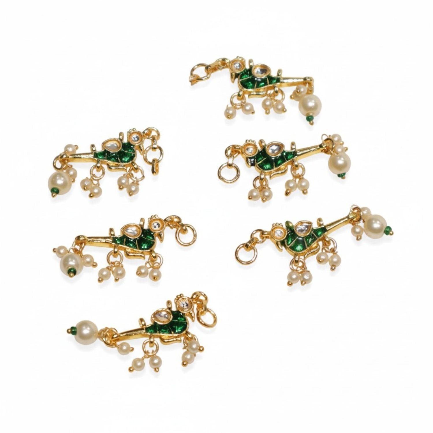 HAIR CHARMS PARROT DANGLES 6PCS SET 2.0