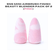 SNS MINI AIRBRUSH FINISH BEAUTY BLENDER (PINK) PACK OF 2