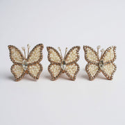 3 PCS SET PEARL BUTTERFLIES
