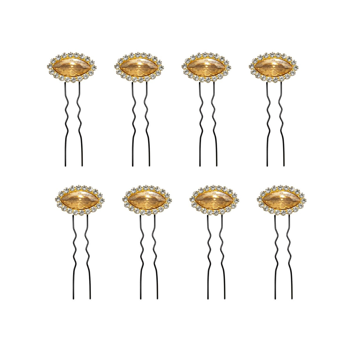 12 PCS SET OVAL STONE WITH UPINS