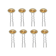 12 PCS SET OVAL STONE WITH UPINS