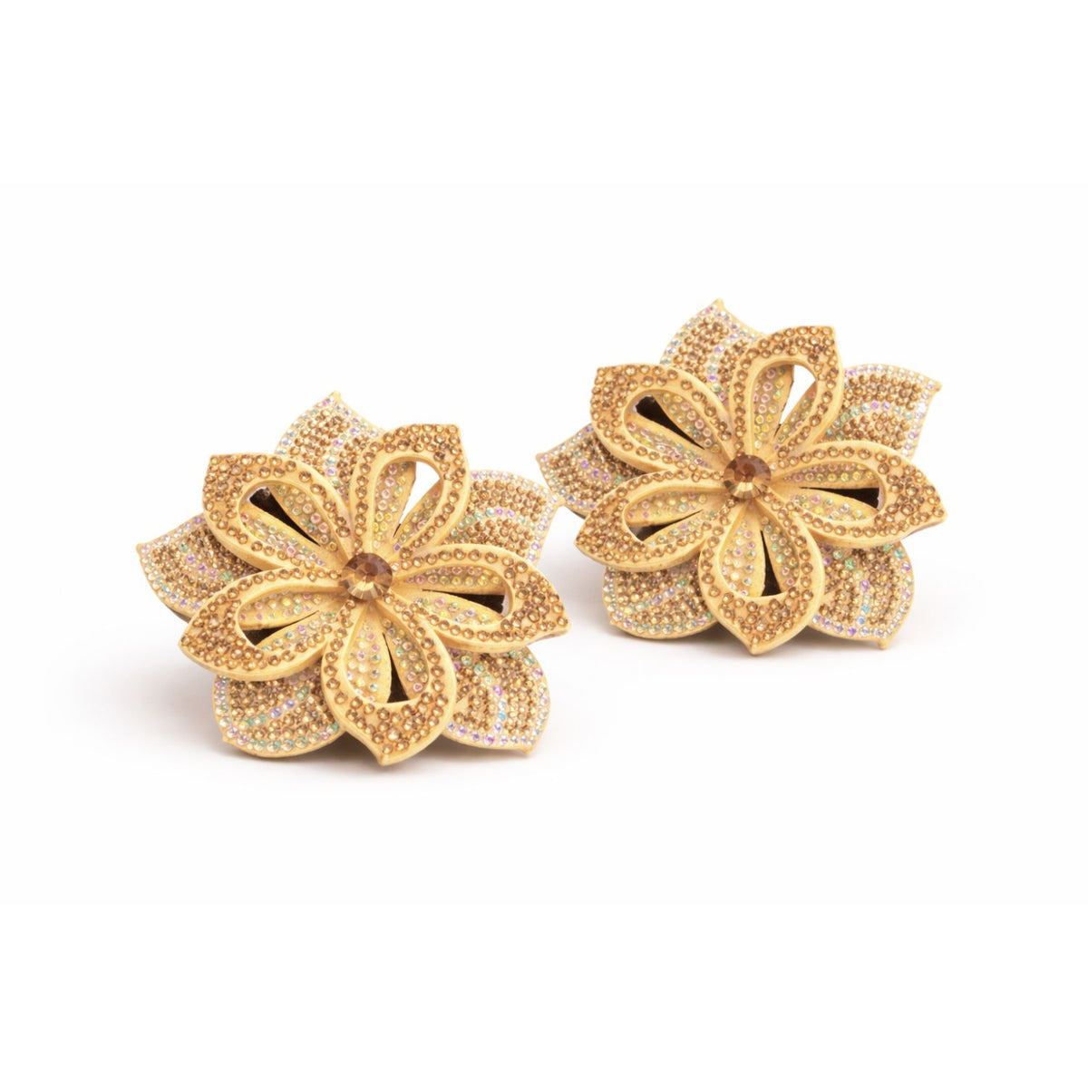 2 PCS SET RHINE STONE FLOWER(STYLE 1 )
