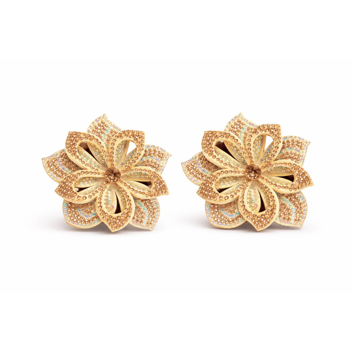2 PCS SET RHINE STONE FLOWER(STYLE 1 )