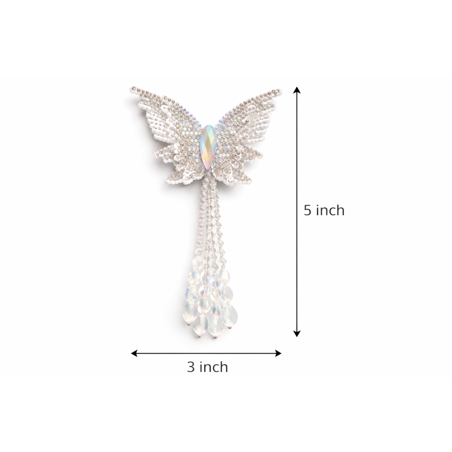 2 PCS SET RHINE STONE BUTTERFLIES