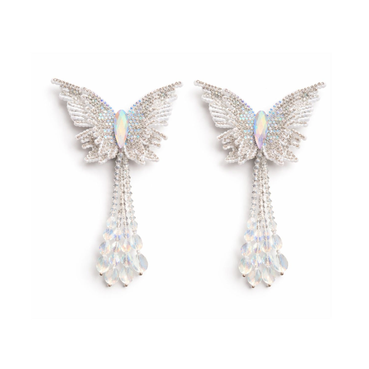 2 PCS SET RHINE STONE BUTTERFLIES