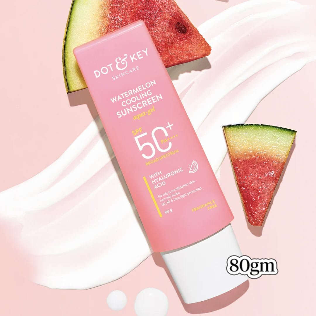 DOT & KEY WATERMELON COOLING SUNSCREEN AQUA GEL SPG 50+ PA++ BROAD SPECTRUM WITH HYLURONIC ACID