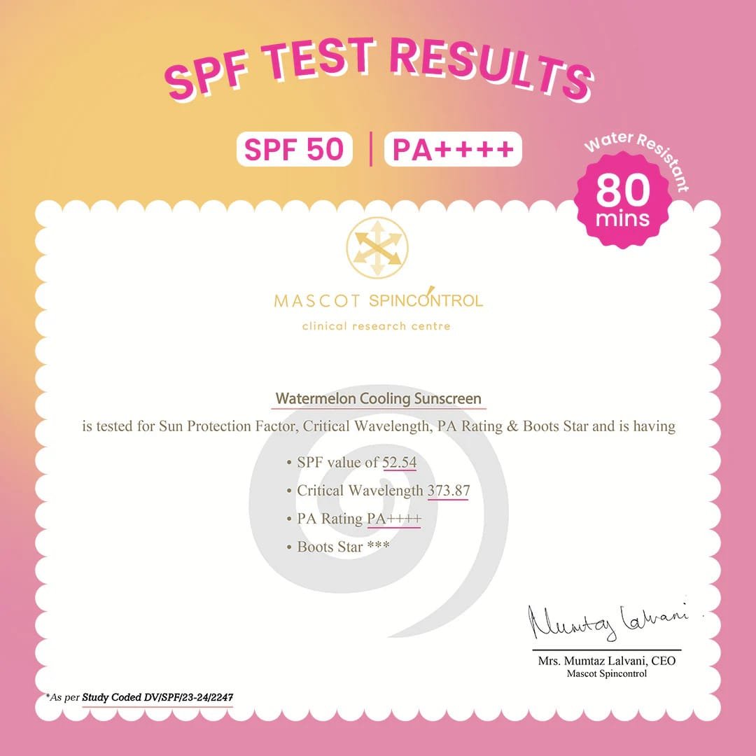 DOT & KEY WATERMELON COOLING SUNSCREEN AQUA GEL SPG 50+ PA++ BROAD SPECTRUM WITH HYLURONIC ACID