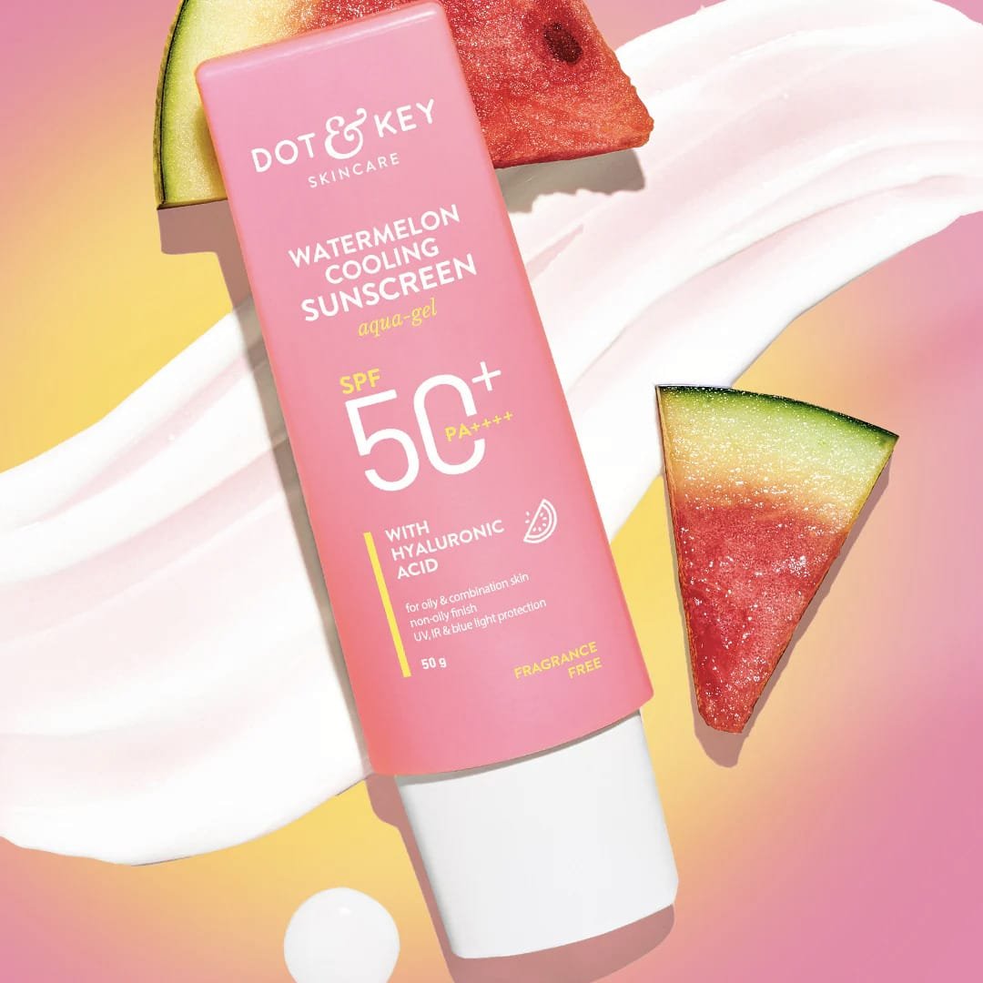 DOT & KEY WATERMELON COOLING SUNSCREEN AQUA GEL SPG 50+ PA++ BROAD SPECTRUM WITH HYLURONIC ACID