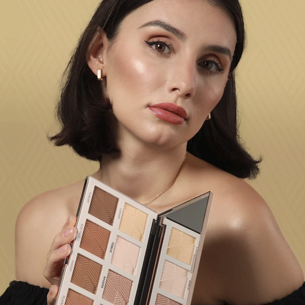 FOREVER 52 BACK STAGE ESSENTIAL HIGHLIGHTER & COUNTOUR POWDER PALETTE