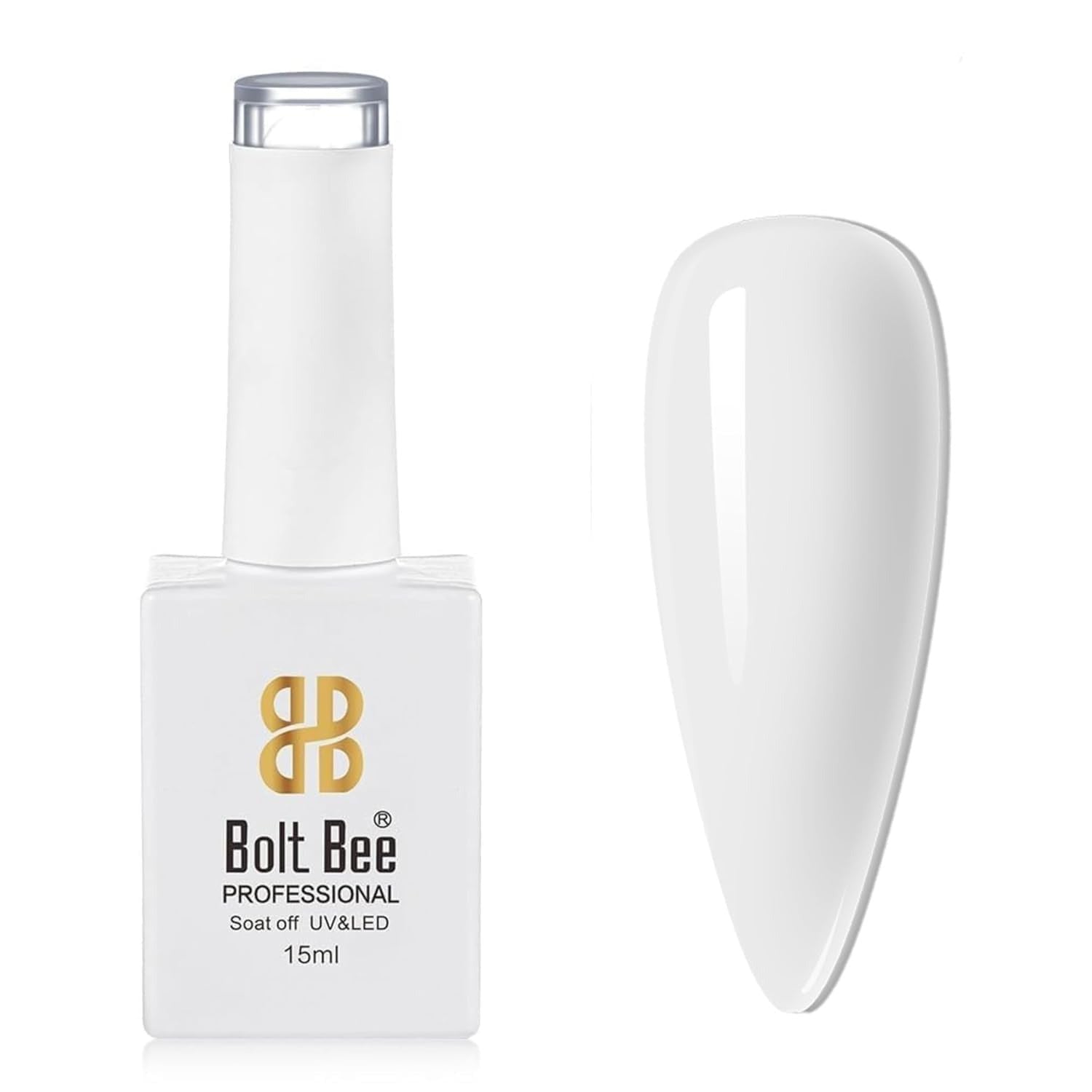 BOLT BEE WHITE GEL NAIL PAINT 15ML