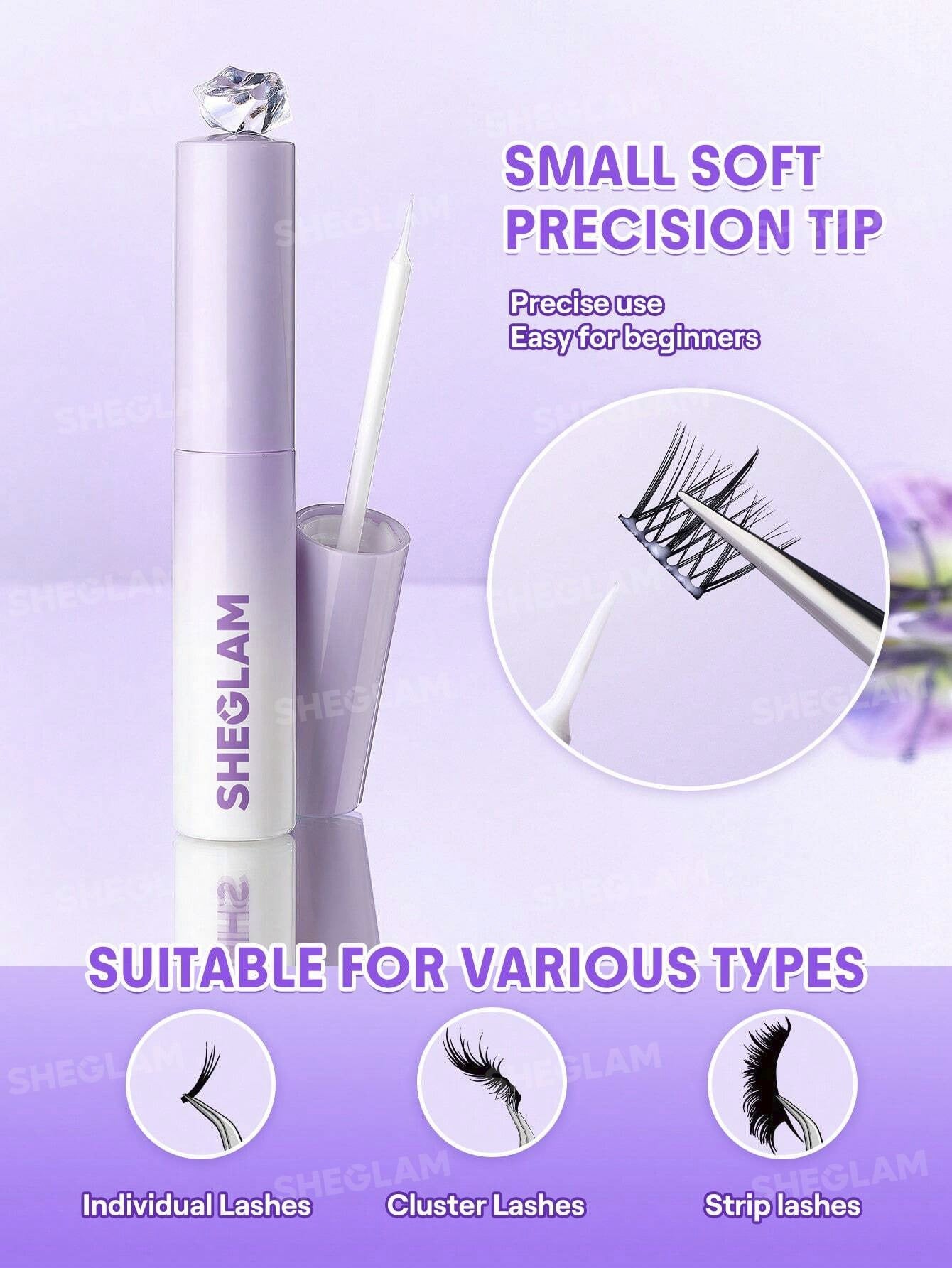 SHEGLAM LONGWEAR INVISIBLE HOLD LASH GLUE (CLEAR) 6.5G