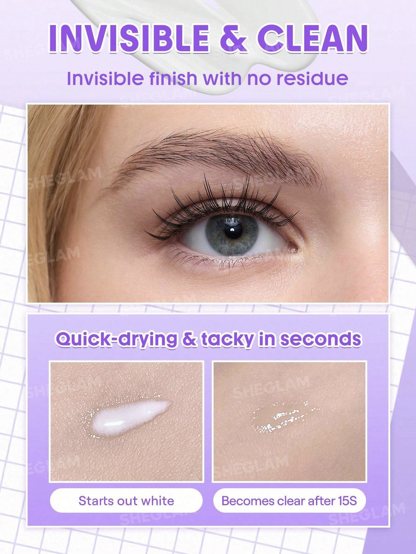 SHEGLAM LONGWEAR INVISIBLE HOLD LASH GLUE (CLEAR) 6.5G