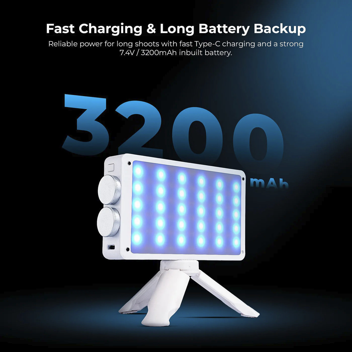 DIGITEK PORTABLE 40W RGB LED VIDEO LIGHT (LED-D40W RGB)