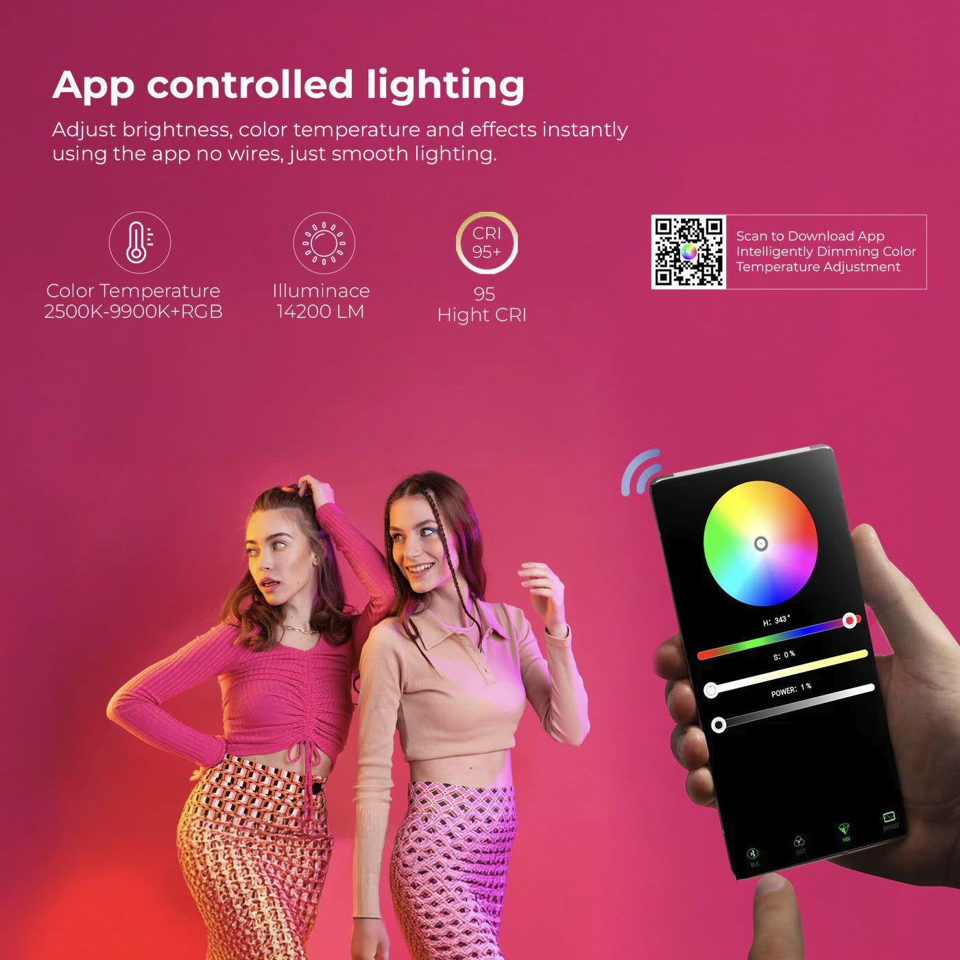 DIGITEK PORTABLE HANDHELD RGB LED LIGHT WAND 38W (DSL-555 RGB)