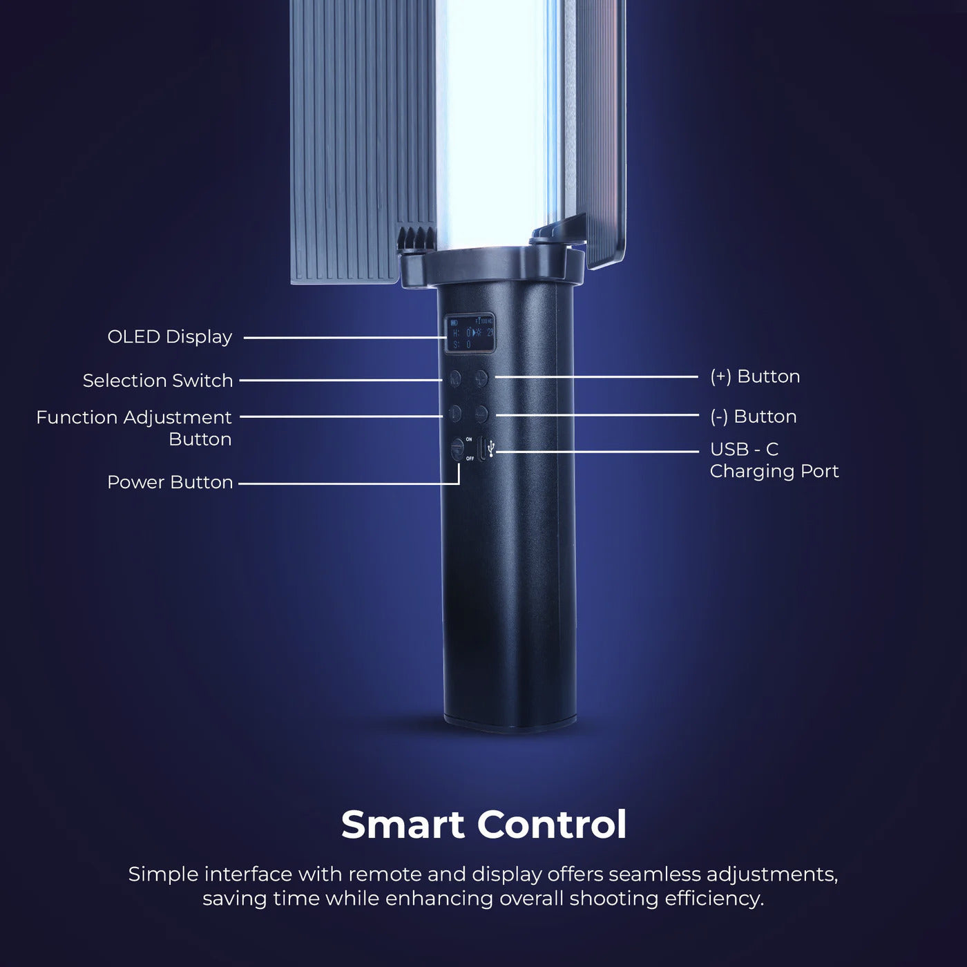 DIGITEK PORTABLE HANDHELD RGB LED LIGHT WAND 38W (DSL-555 RGB)