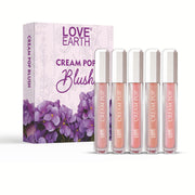 LOVE EARTH CREAM POP BLUSH SET OF 5*6ML