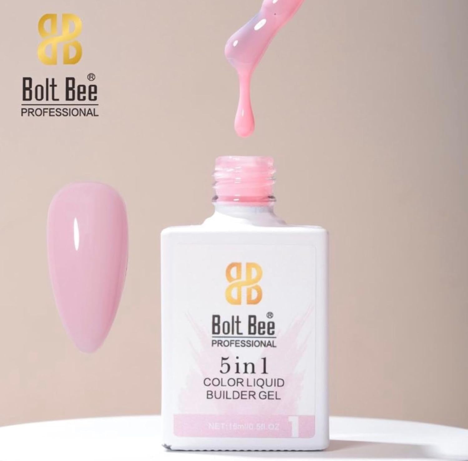 BOLT BEE 5IN1 COLOR LIQUID BUILDER GEL 15ML