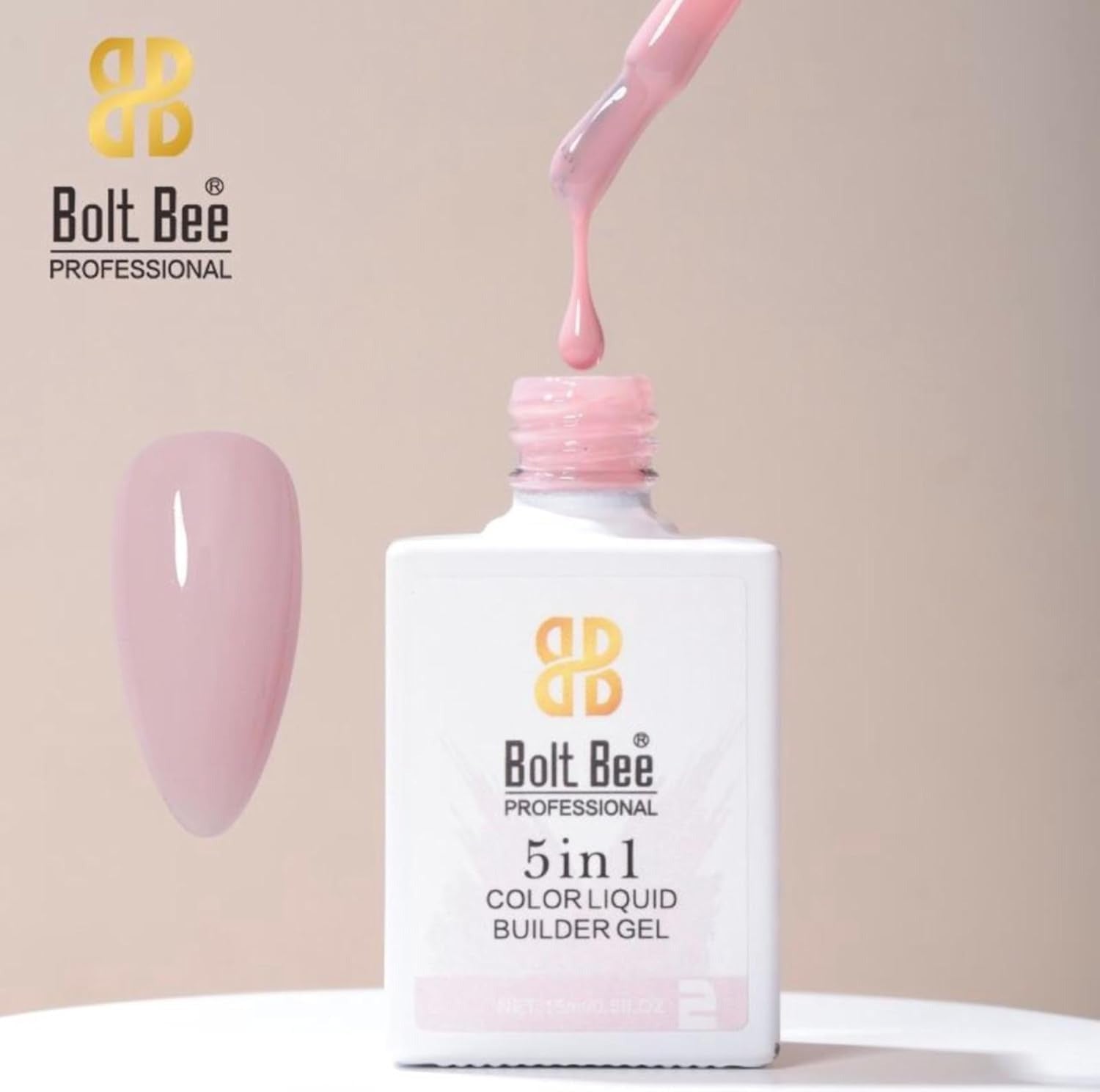 BOLT BEE 5IN1 COLOR LIQUID BUILDER GEL 15ML