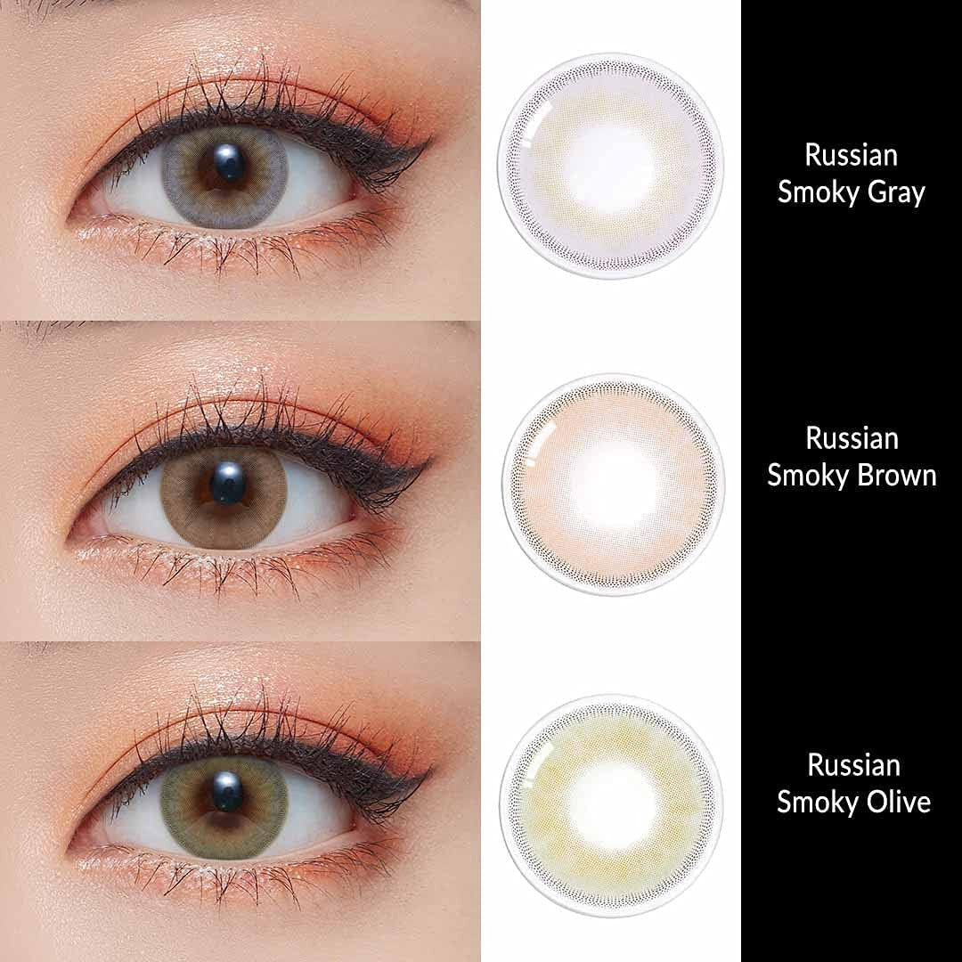 OLENS RUSSIAN SMOKY DAILY COLOR LENSES 10PECIES