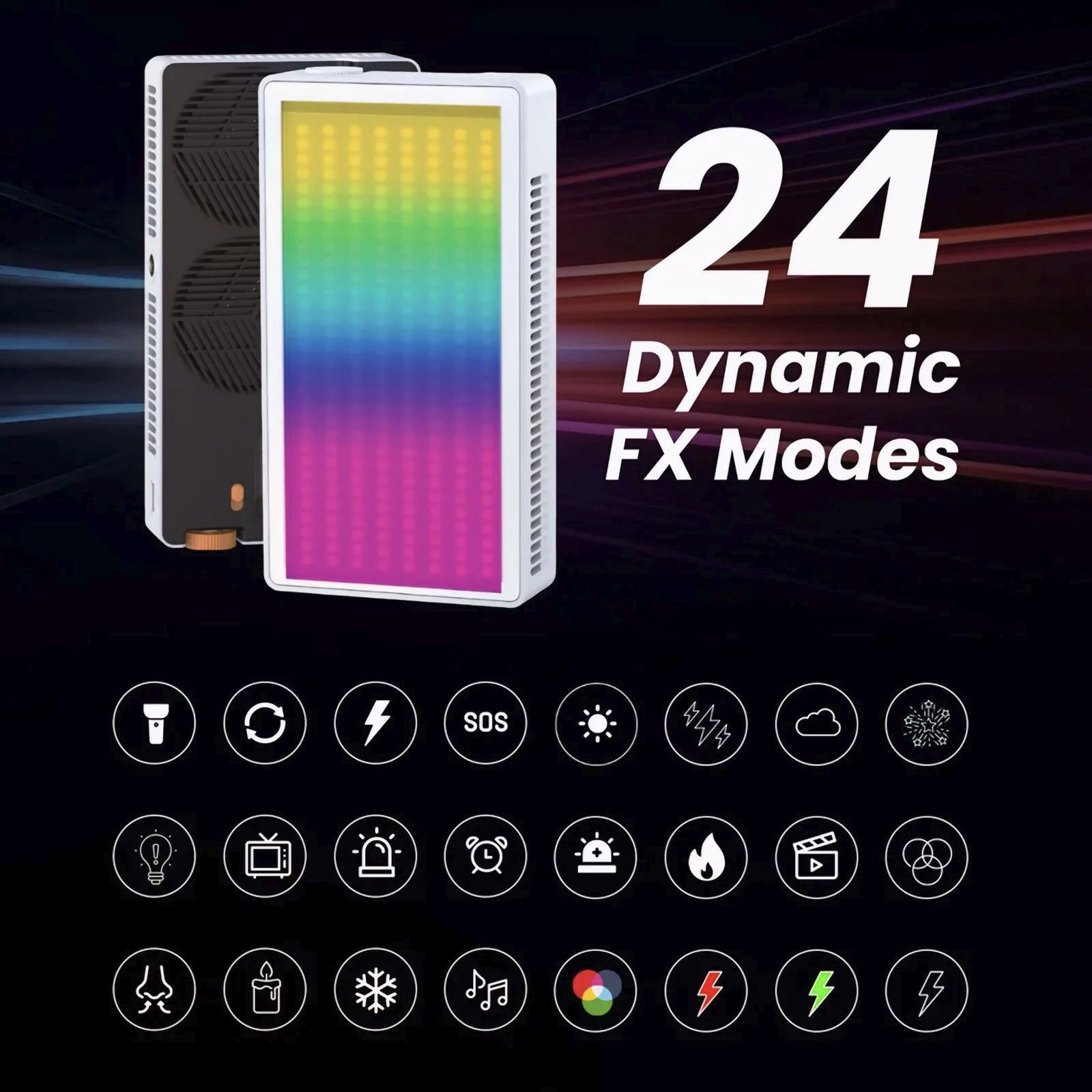 APRAMATT LUMENS 60W RGB VIDEO LIGHT (LA60R)