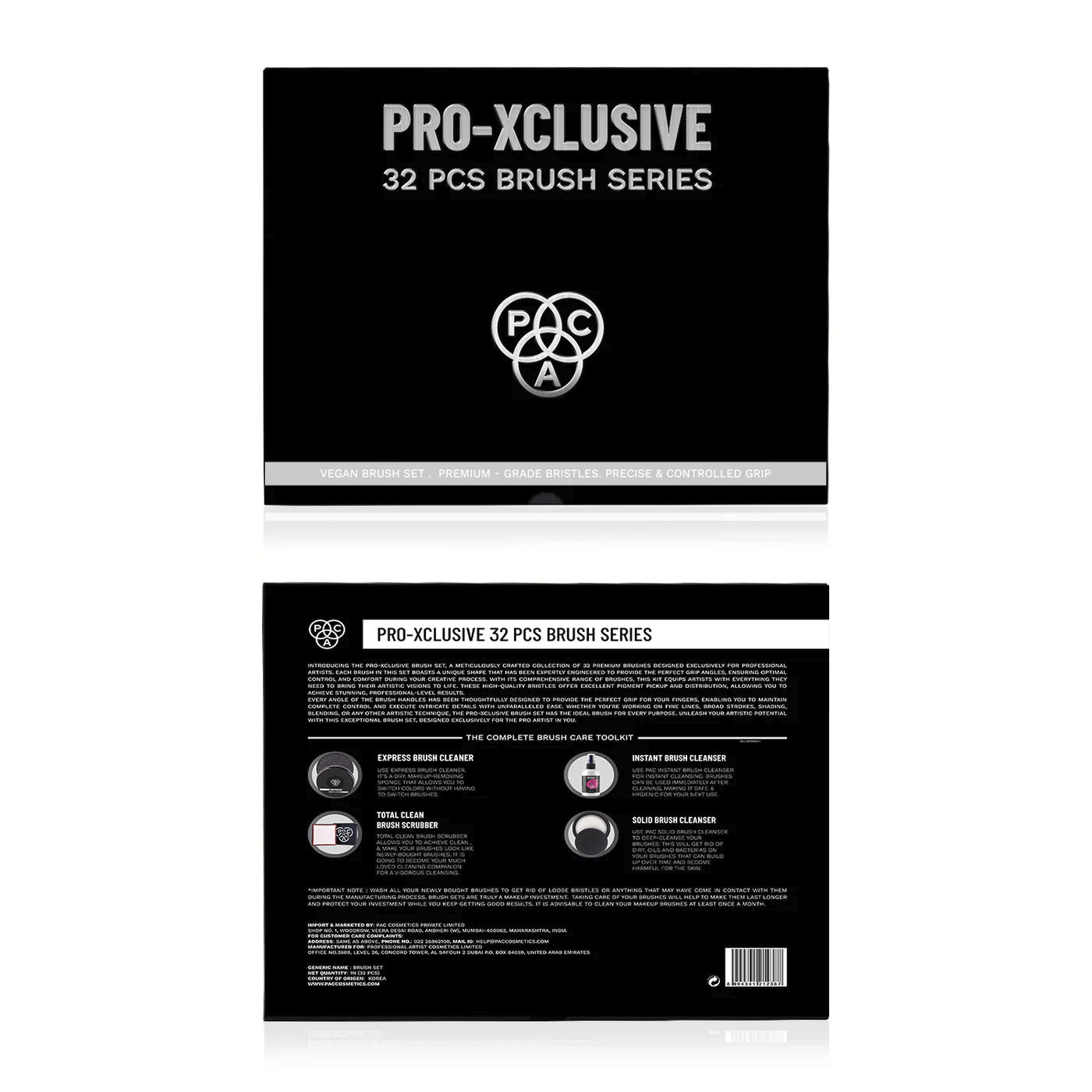 PAC XCLUSIVE 32PCS BRUSH SET
