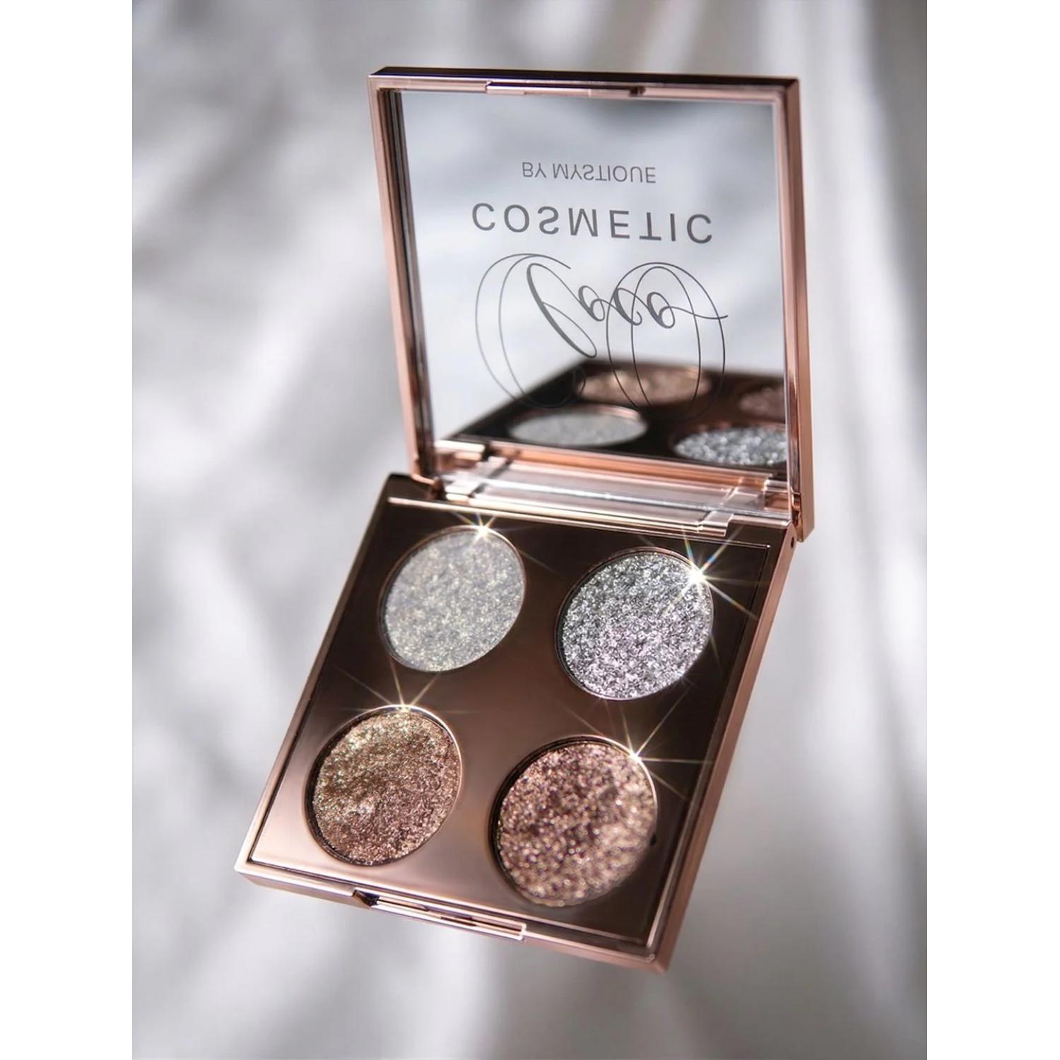 COCO COSMETIC 4 COLOR SHIMMER EYESHADOW PALETTE 4.8G