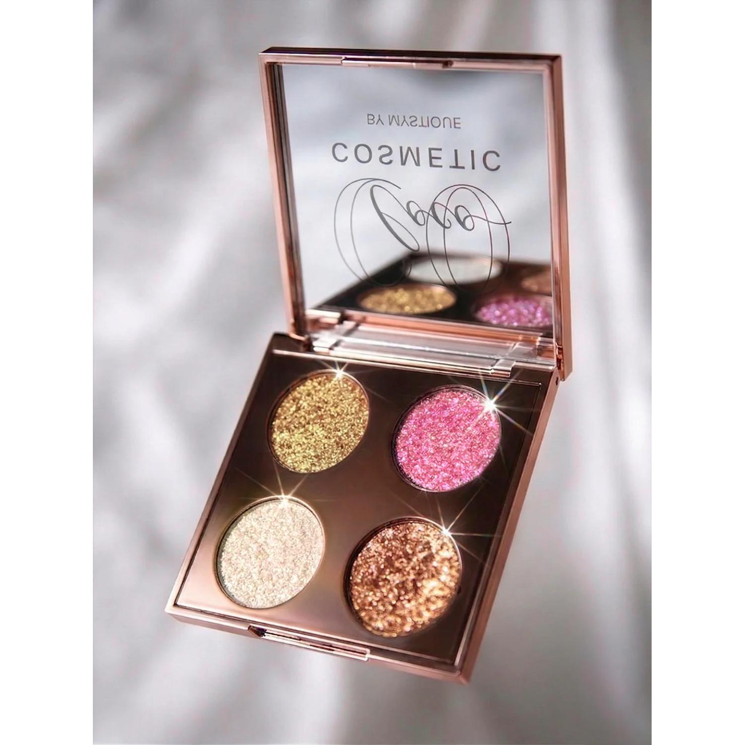COCO COSMETIC 4 COLOR SHIMMER EYESHADOW PALETTE 4.8G