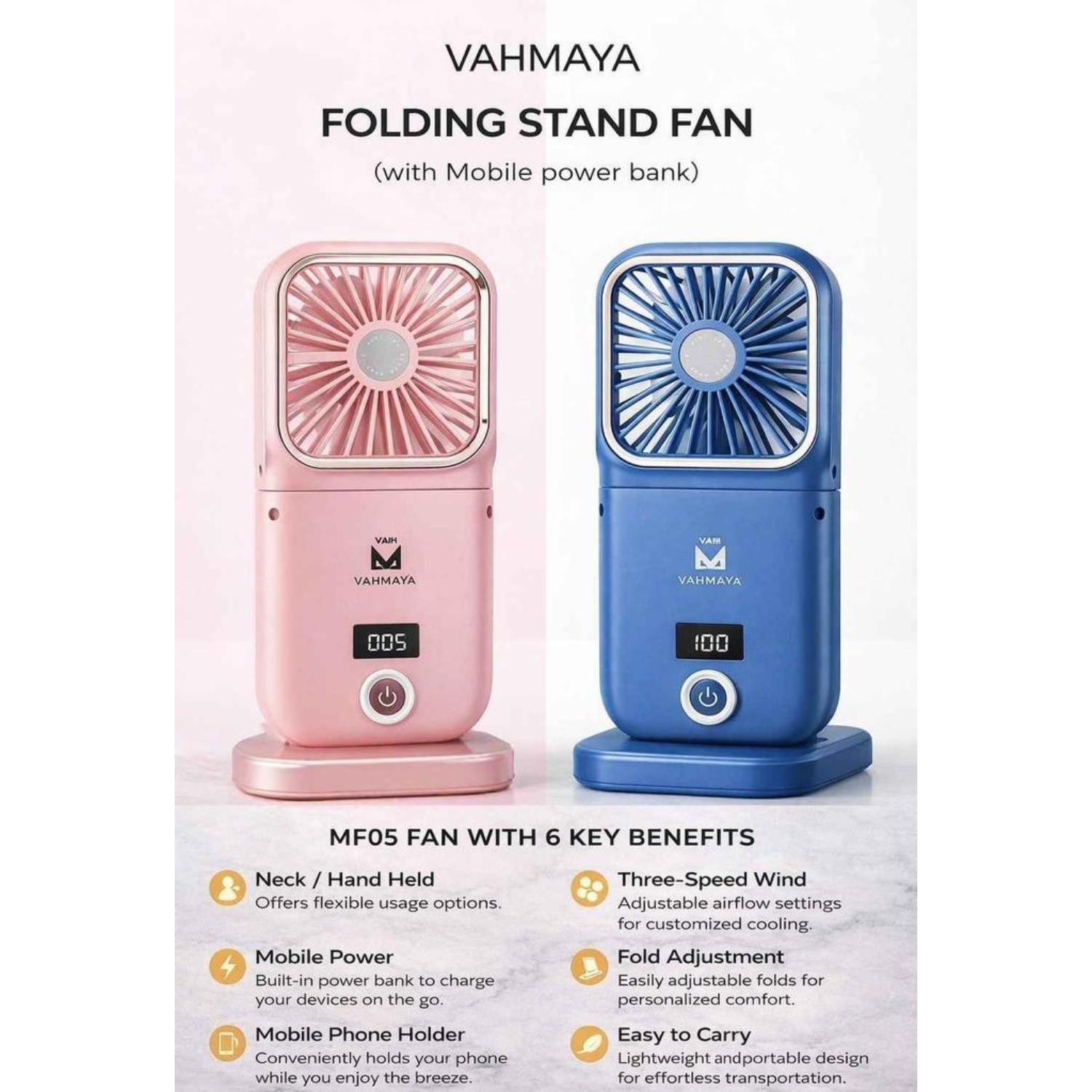 VAHMAYA FOLDING STAND FAN MF05