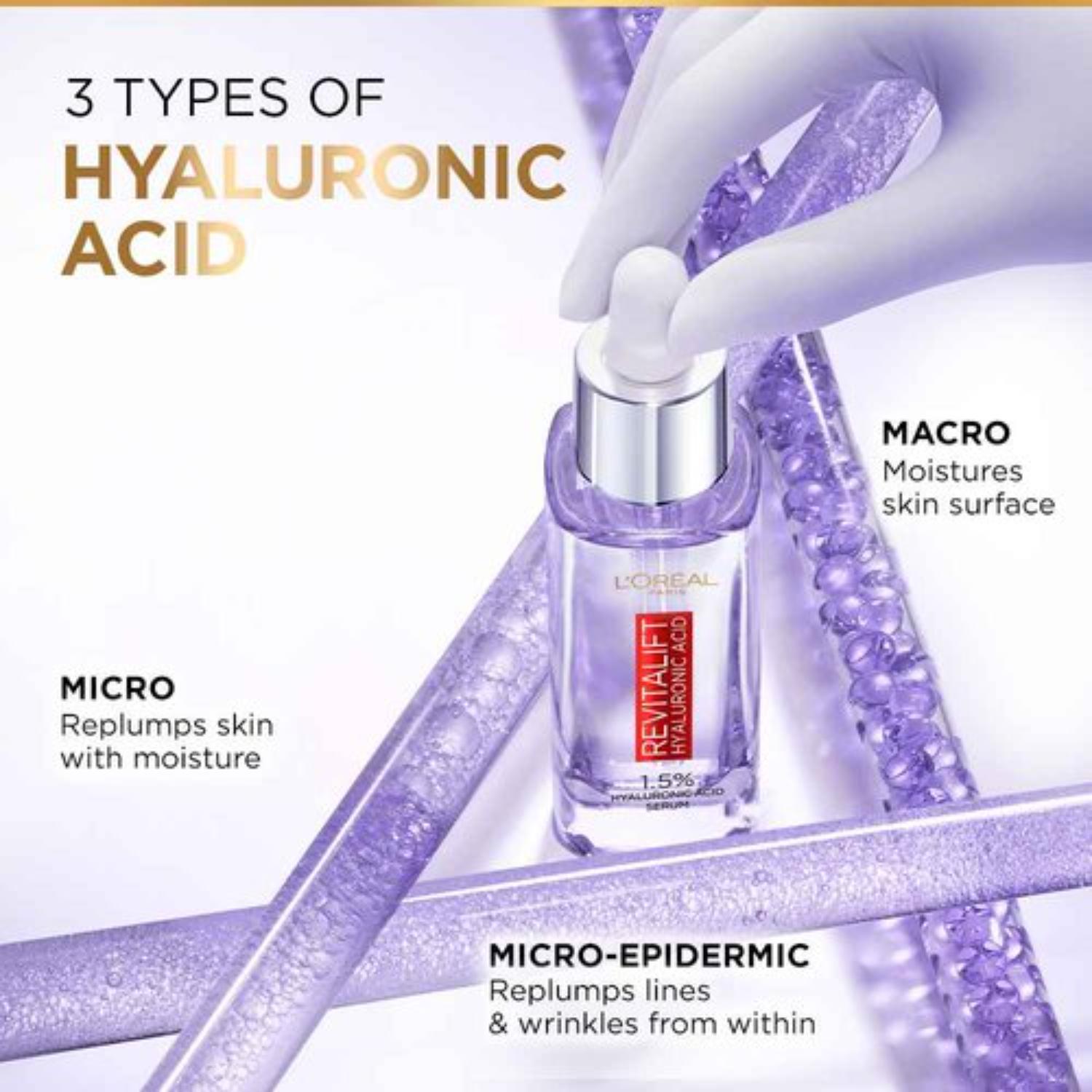 LOREAL PARIS REVITALIFT HYALURONIC ACID REPLUMPING SERUM (30 ML)