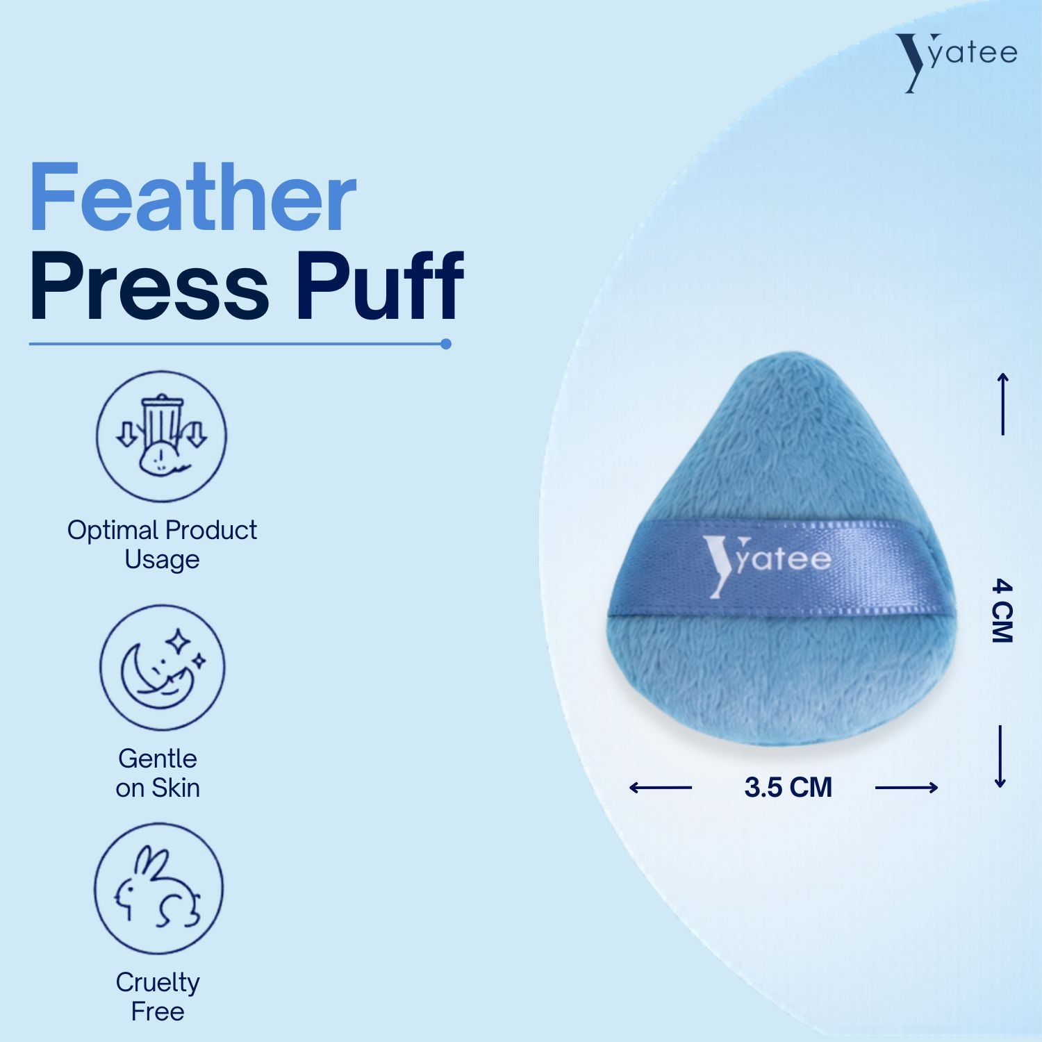 YATEE corner perfect puff -set of 4 (MINI)