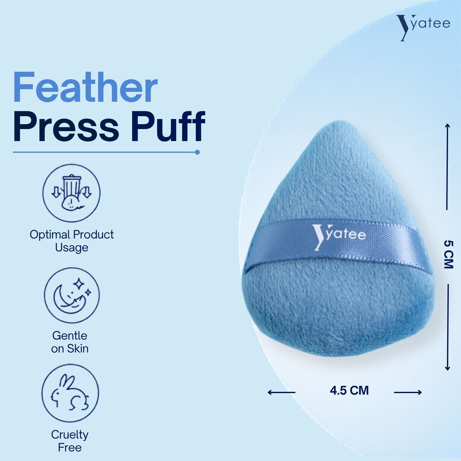 YATEE corner perfect puff -set of 3 (MEDIUM)