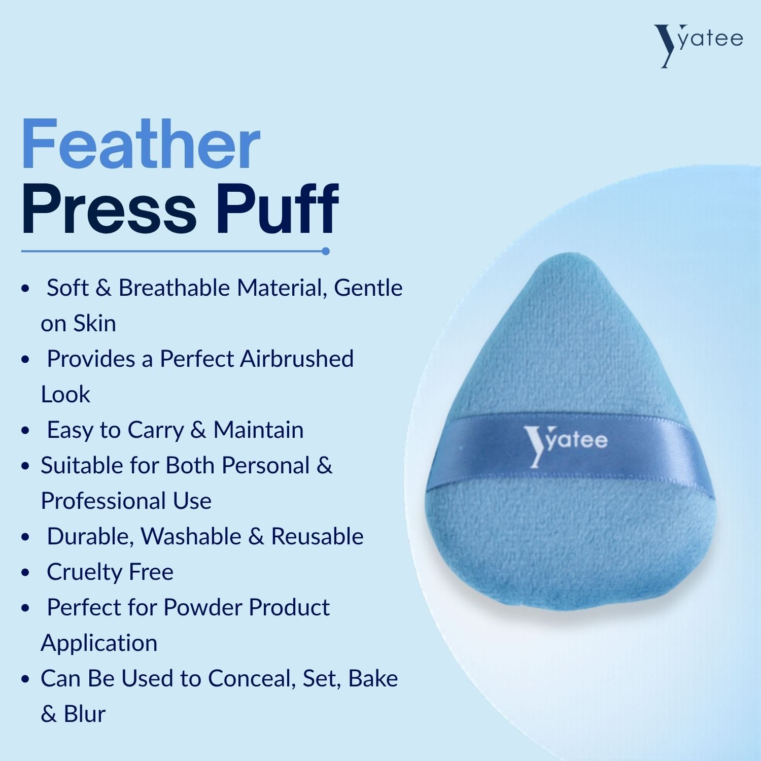 YATEE corner perfect puff -set of 2 (BIG)
