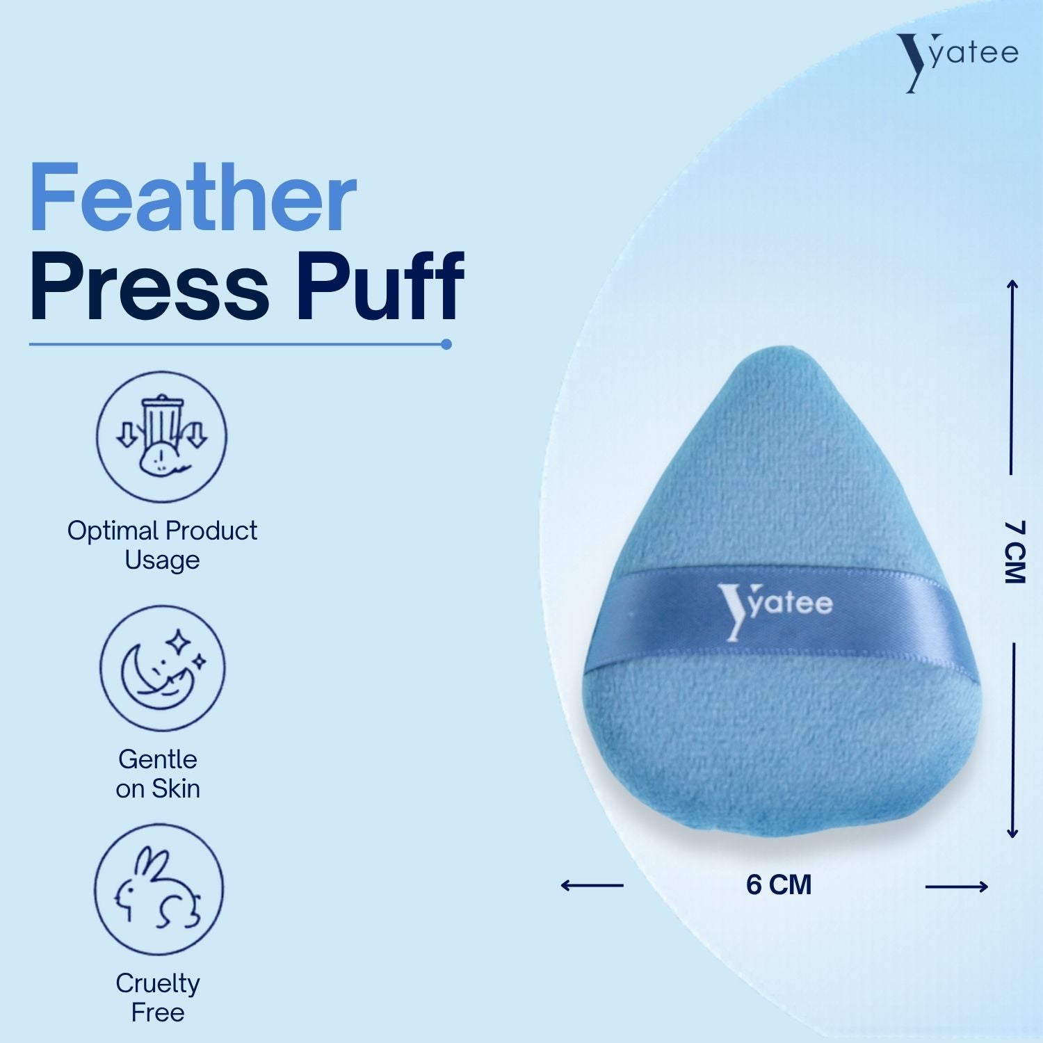 YATEE corner perfect puff -set of 2 (BIG)