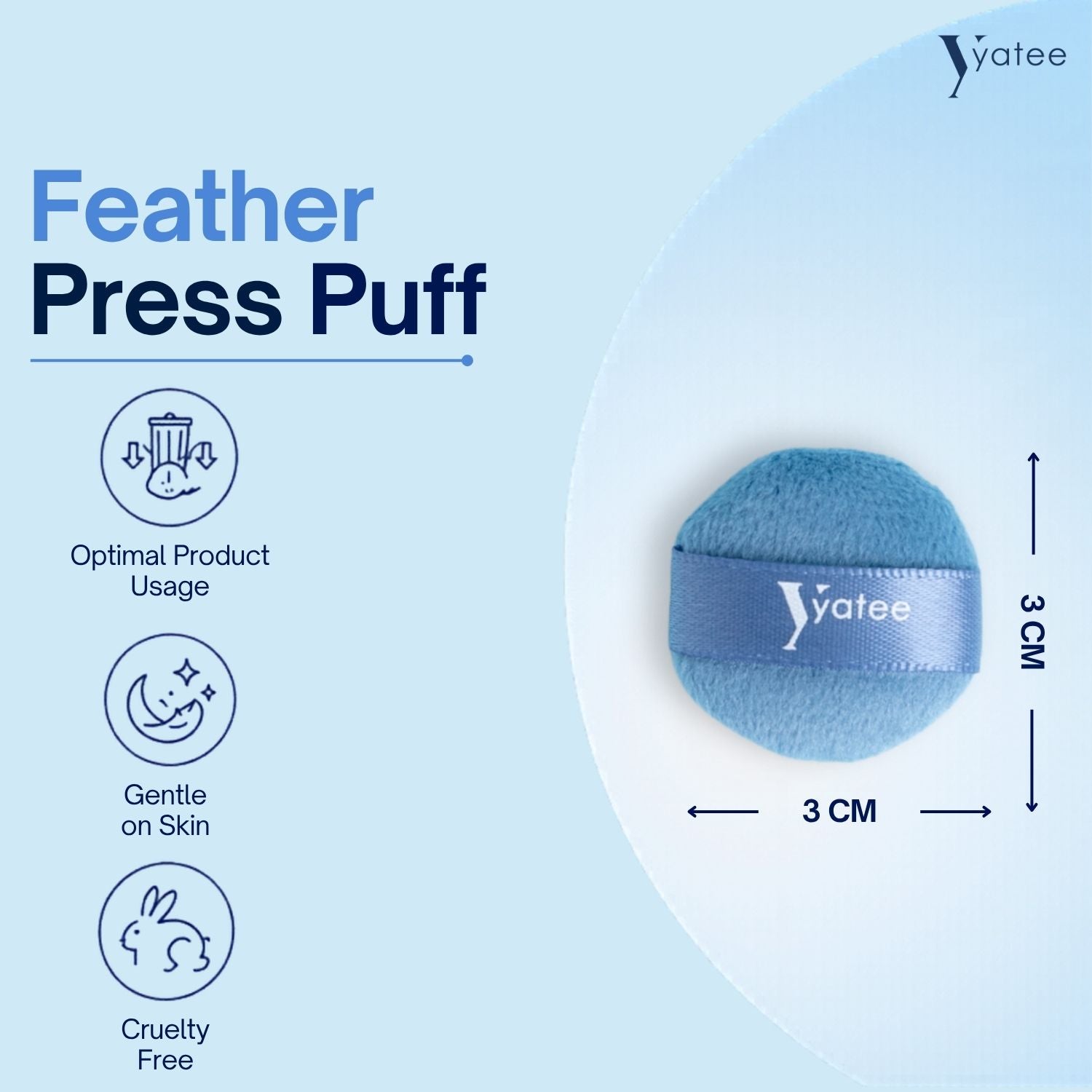 YATEE DAB PERFECT ROUND PUFF - SET OF 4 (MINI)