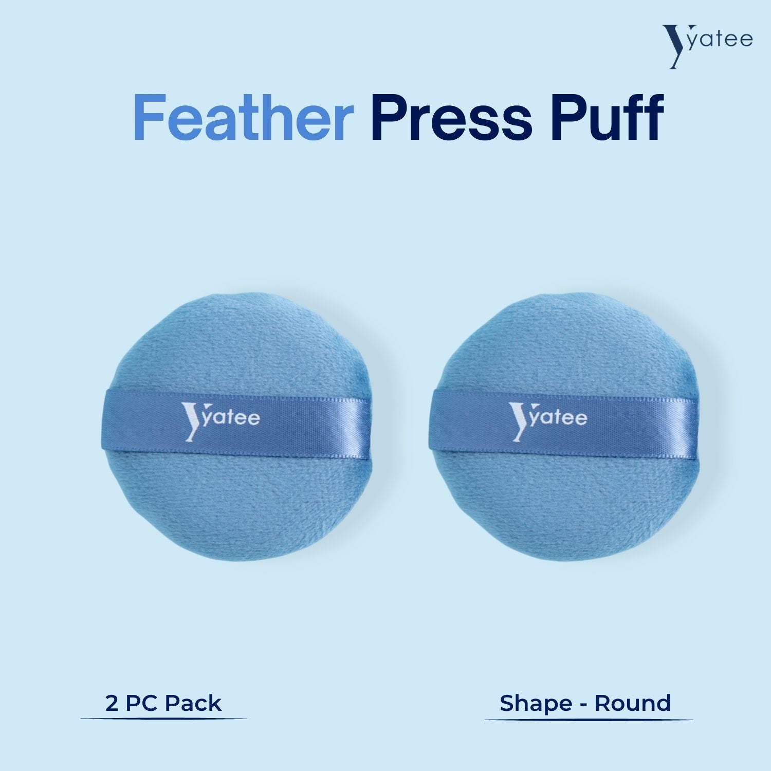 YATEE DAB PERFECT ROUND PUFF - SET OF 2 (BIG)