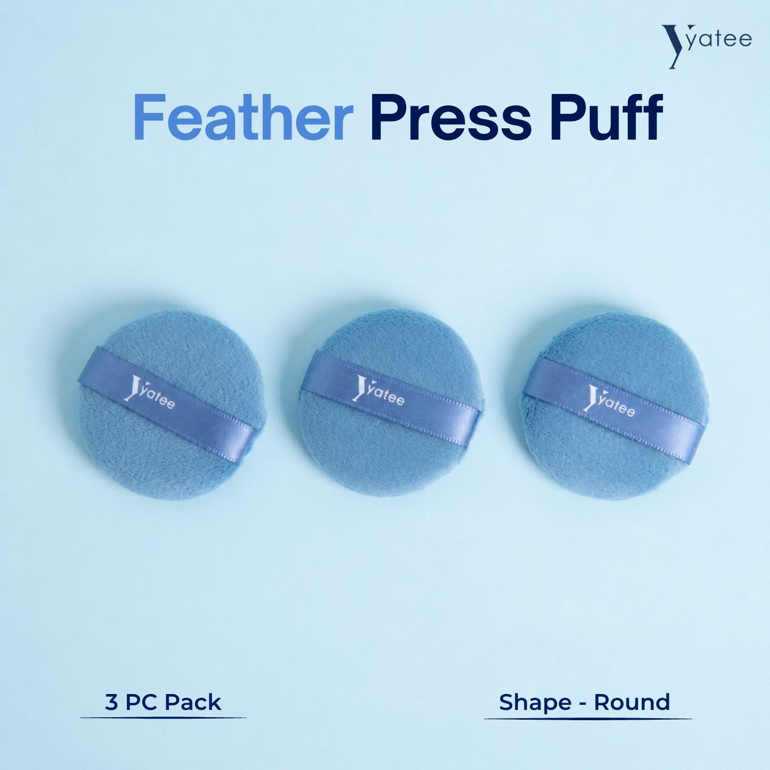 YATEE DAB PERFECT ROUND PUFF - SET OF 3 (MEDIUM)