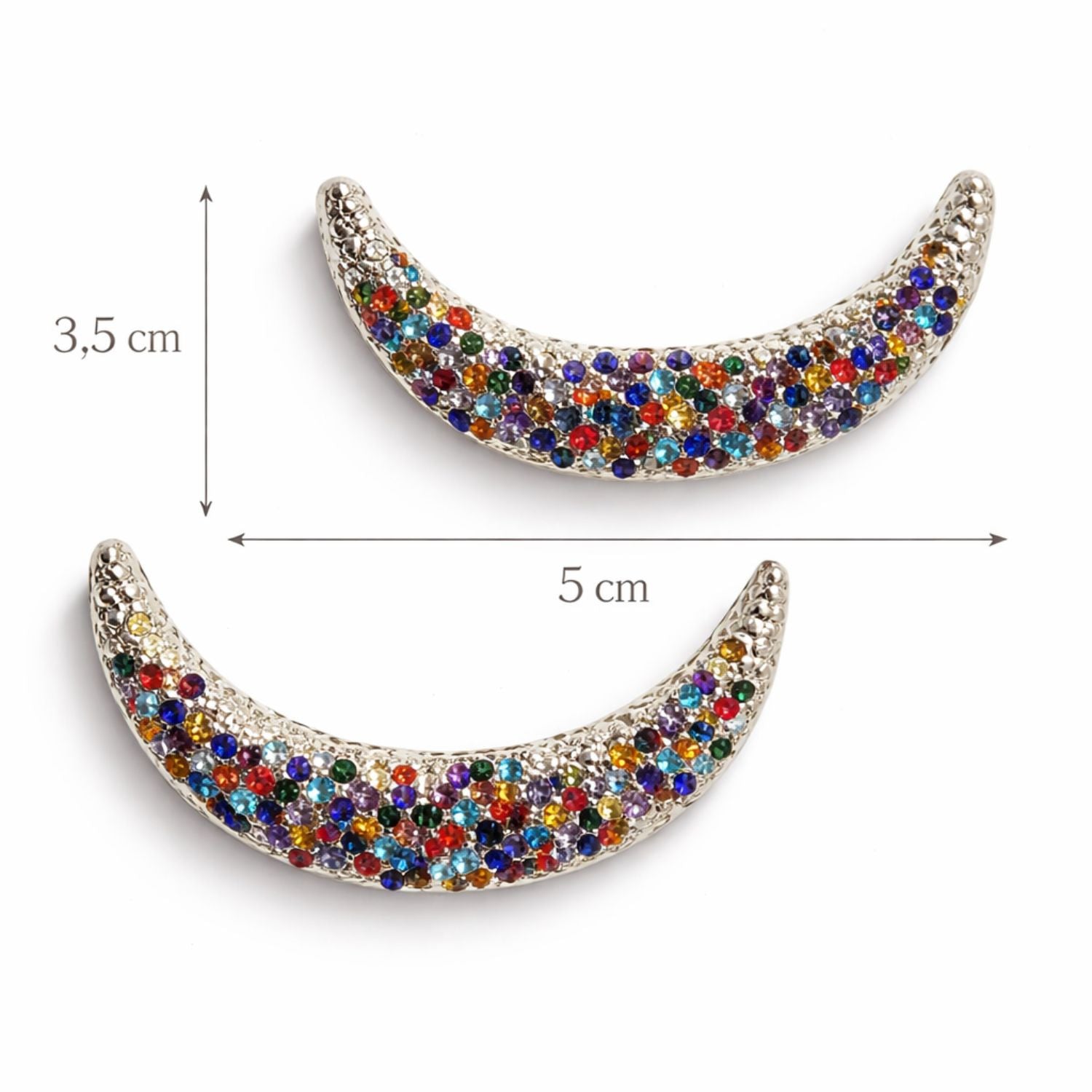 2 PCS SET MOONLIGHT PRISM HOOPS