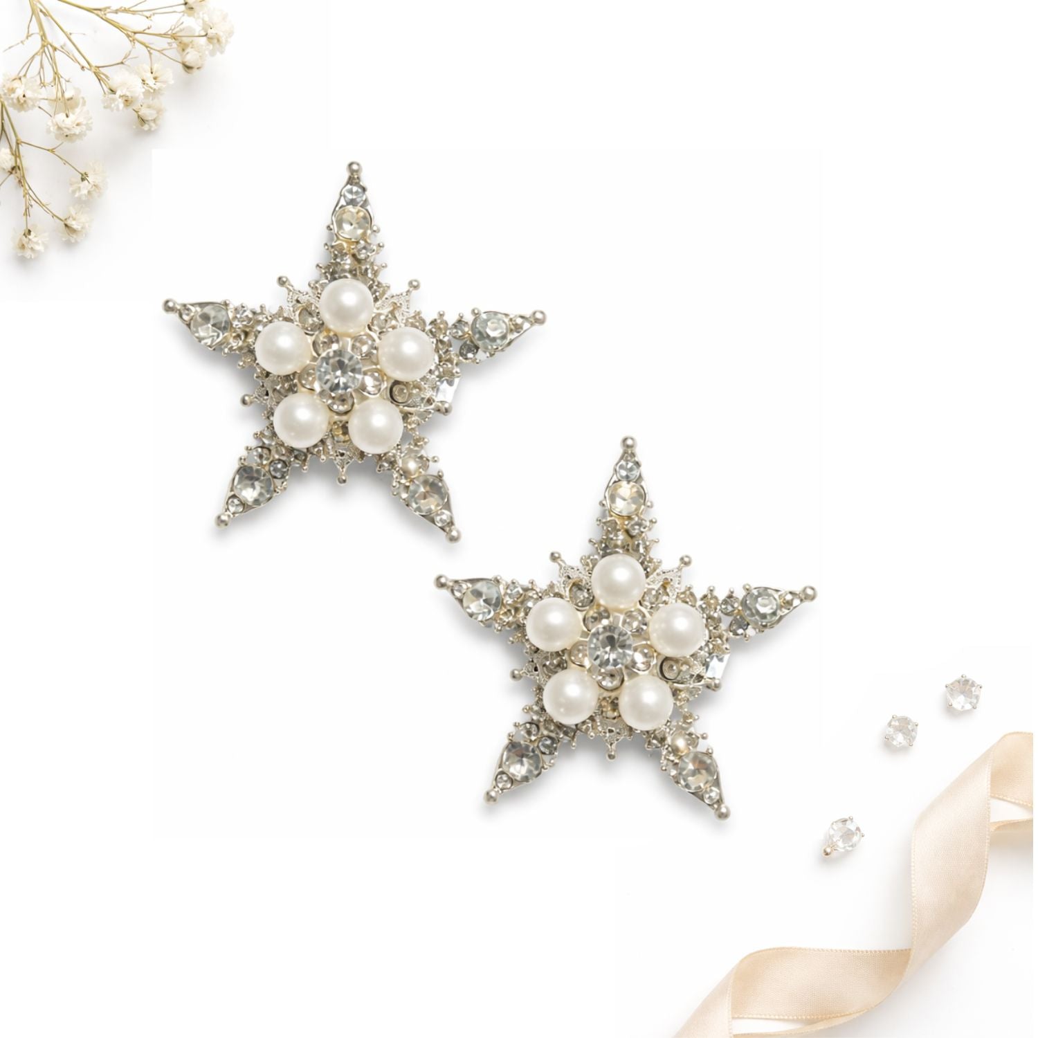 2PCS SET SILVER STAR