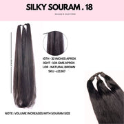 SILKY HAIR SOURAM ( NATURAL BROWN )
