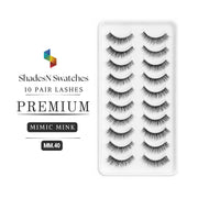 MM-40 SNS 10 PAIRS LASHES PREMIUM (MIMIC MINK)